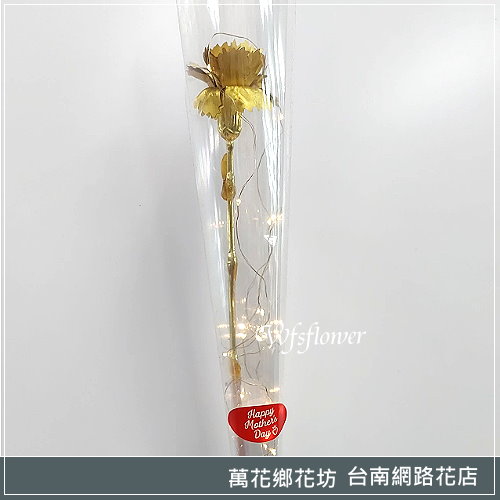 X018 金箔康乃馨 母親節花禮 台南市花店